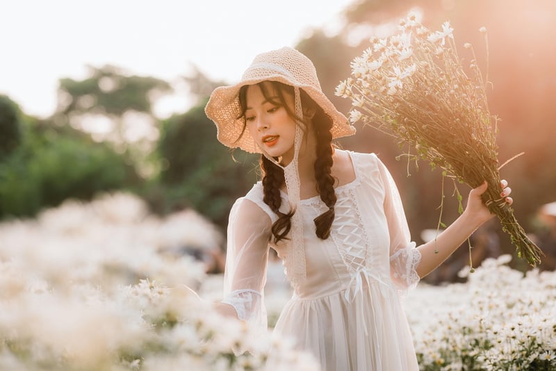 Traveler with suitcase